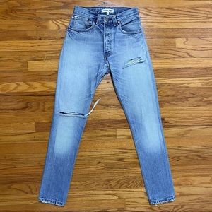 RE/DONE Levi's Distressed High Rise Skinny Jeans